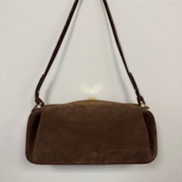 Yuzefi OYSTER CLUTCH - CHOCOLATE SUEDE - Picture 5 of 6